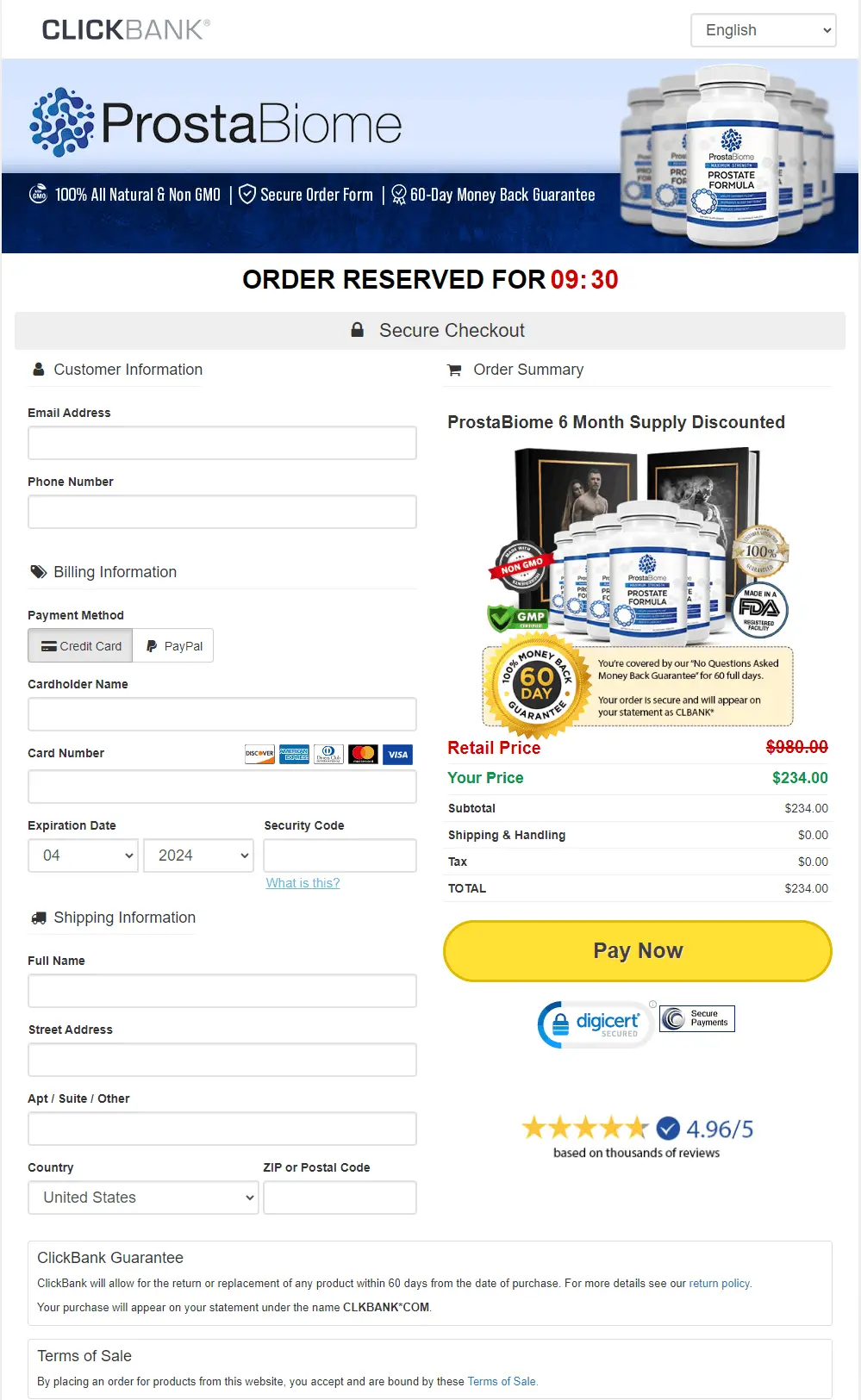prostabiome buy page